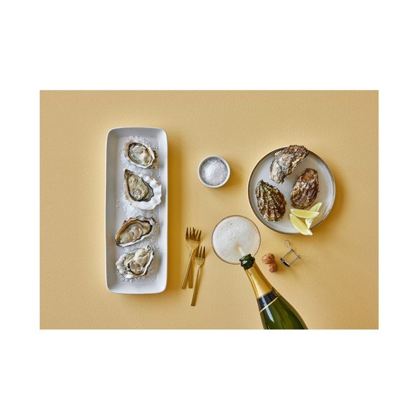 Kreminės baltos spalvos molinis serviravimo padėklas Bitz, 38 x 14 cm-image-4