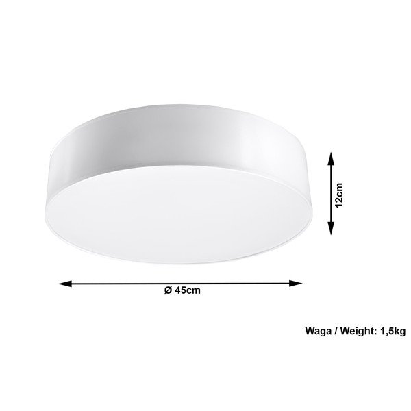 Baltas lubinis šviestuvas Sollux Atis Ceiling-image-4