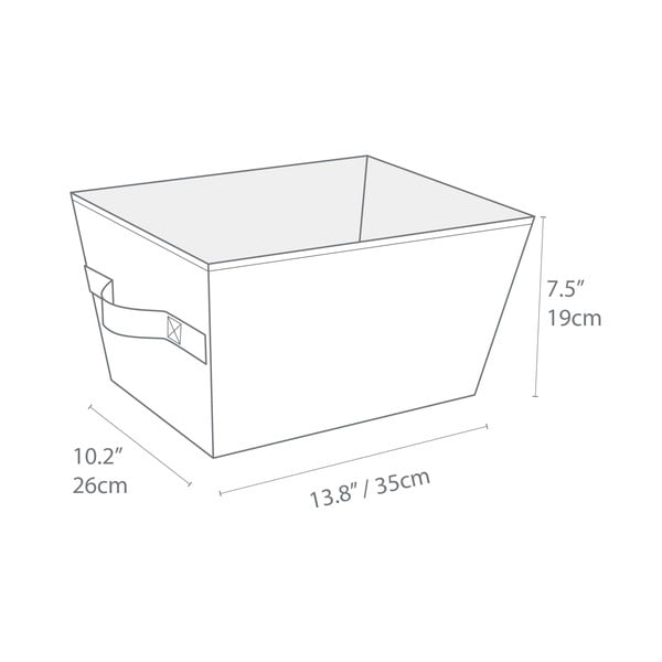Iš tekstilės krepšys laikymui 26x35x19 cm Soft Storage – Bigso Box of Sweden-image-2