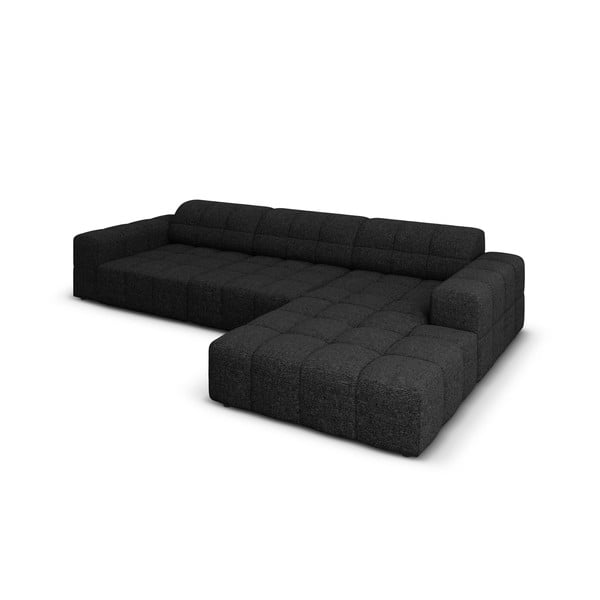 Kampinė sofa antracito spalvos (su dešiniuoju kampu) Chicago – Cosmopolitan Design-image-4