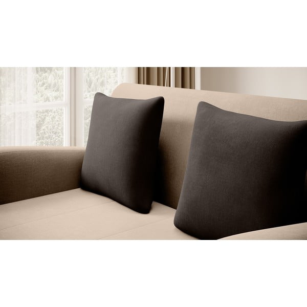 Šviesiai rudos spalvos iš velveto sulankstoma sofa 130 cm Ario – ELTAP-image-4