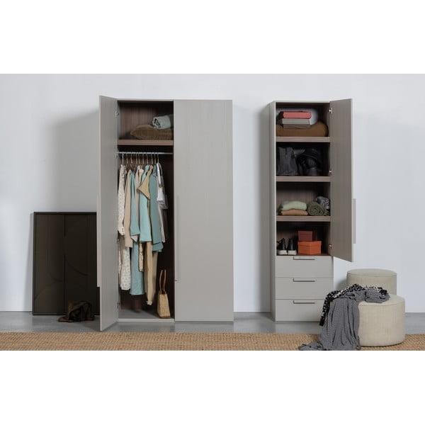 Modulinė spinta pilkos spalvos 55x210 cm Rens – WOOOD-image-4