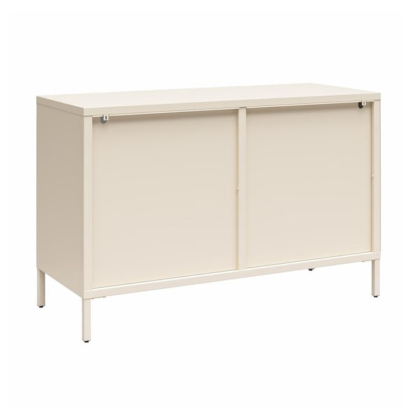 Iš metalo vitrina kreminės spalvos 100x64x40 cm Luna – Støraa-image-4