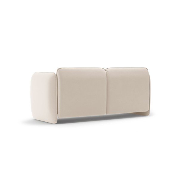 Kreminės spalvos sofa iš velveto 168 cm Georgia – Micadoni -image-3