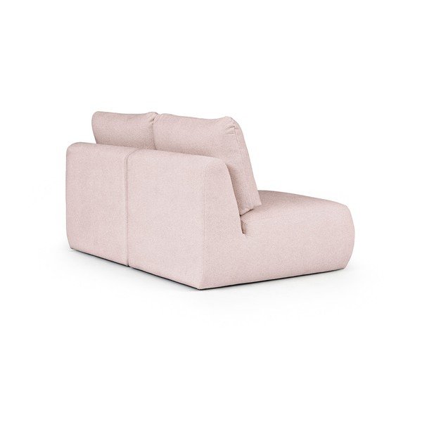 Šviesiai rožinės spalvos iš boucle sofa 164 cm Mirel – Rodier-image-4