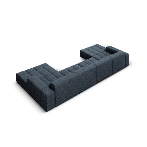 Kampinė sofa mėlynos spalvos („U“ formos) Chicago – Cosmopolitan Design-image-4