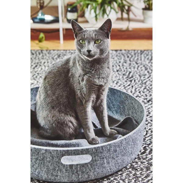 Iš tekstilės krepšys laikymui ø 46x12 cm Cesto Concrete – MiaCara-image-2