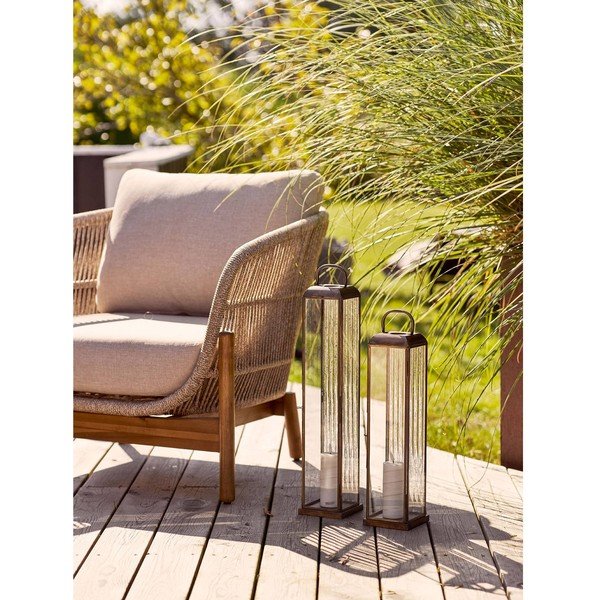 Iš metalo/iš stiklo žibintas (aukštis 49 cm) Herslev – House Nordic-image-1