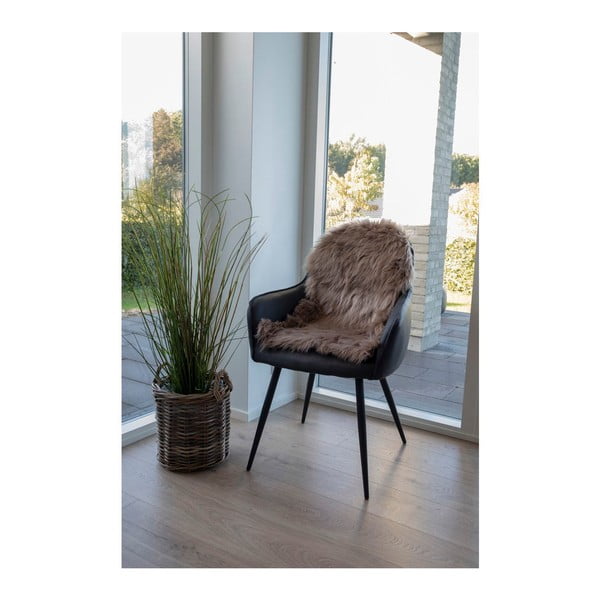 Sintetinė oda ir kailis rudos spalvos 50x85 cm – House Nordic-image-1