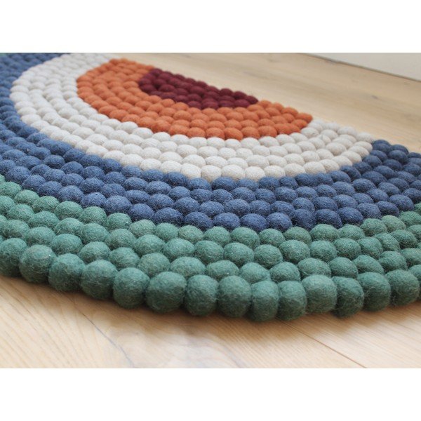 Kilimas vaikams Wooldot Ball Rugs Rainbow Green-image-1