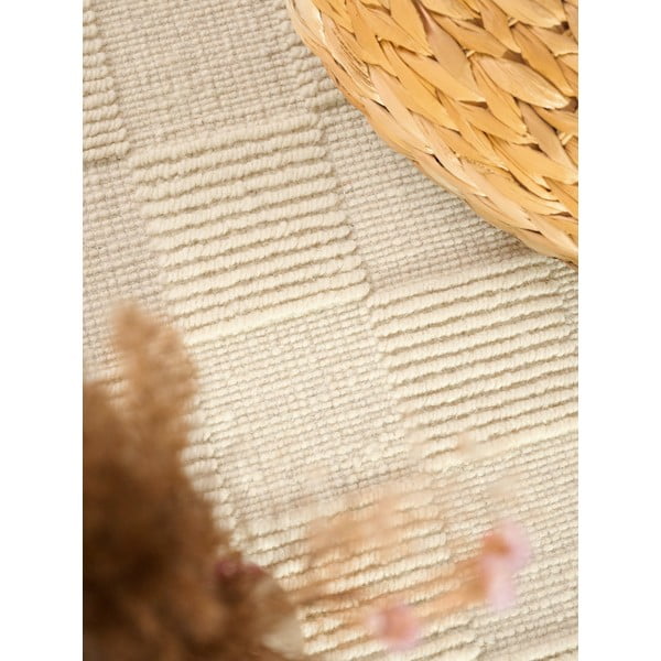 Rankų darbo kreminės spalvos iš vilnos kilimas 80x200 cm Scala – Villeroy&Boch-image-4