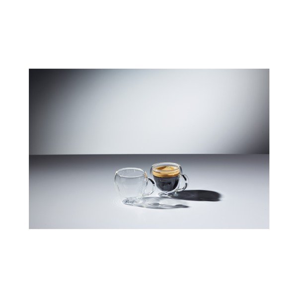 Du stikliniai espreso puodeliai "Kitchen Craft Le'Xpress", 80 ml-image-1