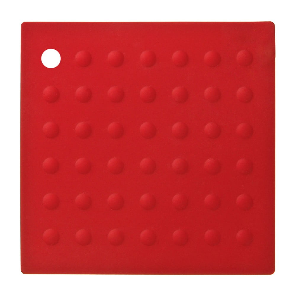 Raudonas silikoninis padėkliukas puodams Premier Housewares Zing