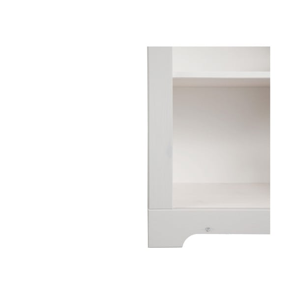 Iš pušies masyvo knygų spinta  baltos spalvos 50x135 cm Cubrix – Støraa-image-4