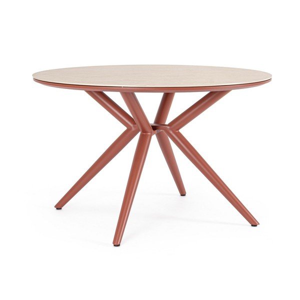 Apvalios formos sodo valgomojo stalas su akmens stalviršiu ø 120 cm Cabas – Bizzotto