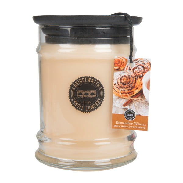 Žvakė stiklinėje dėžutėje su rytietišku kvapu Bridgewater candle Company Remember When, degimo trukmė 65-85 val.