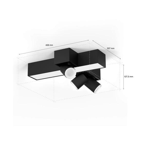 Išmanus taškinis šviestuvas GU10 Centris – Philips Hue-image-3