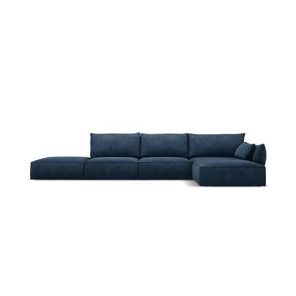 Tamsiai mėlyna kampinė sofa (dešinysis kampas) Vanda - Mazzini Sofas
