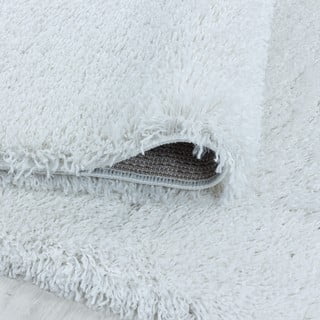 Apvalios formos kilimas baltos spalvos ø 200 cm Fluffy – Ayyildiz Carpets