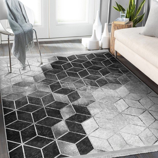 Pilkas kilimas 80x150 cm - Mila Home-image-3