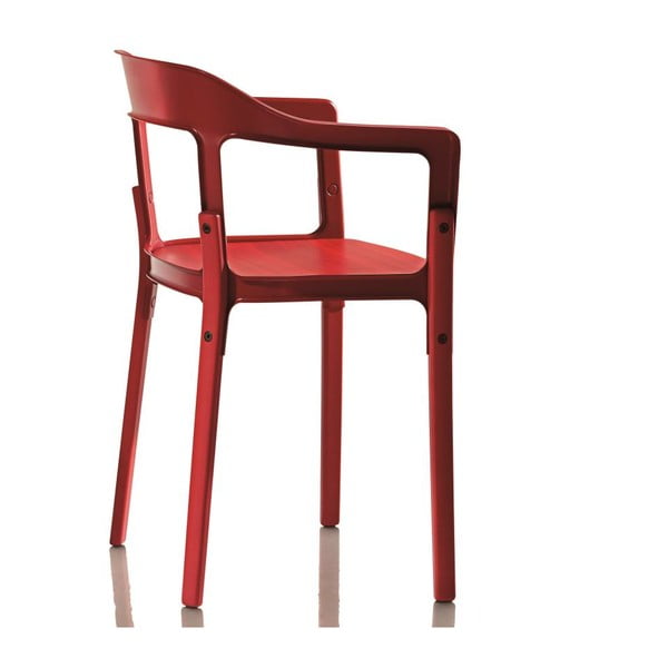 Raudonoji "Magis" plienmedžio kėdė
