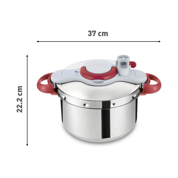 Nerūdijančio plieno slėginė viryklė 6 l Clipso Minut Perfect - Tefal-image-3