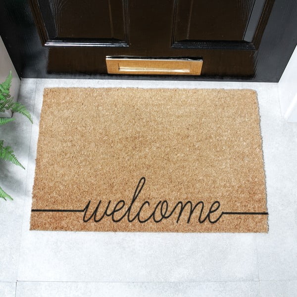Iš kokoso pluošto grindų kilimėlis 40x60 cm Curly – Artsy Doormats-image-2
