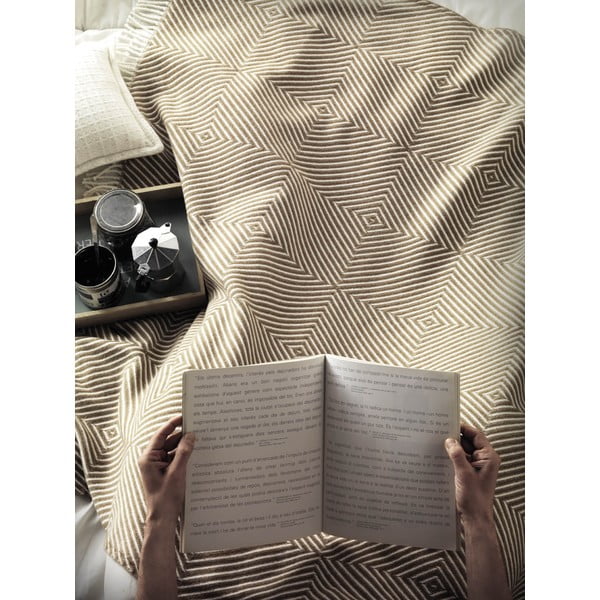 Geltonas pledas su medvilne Euromant Tebas, 140 x 160 cm-image-2