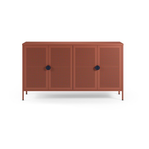 Terakotos spalvos iš metalo spintelė 160x90x40 cm Sayla – Marckeric