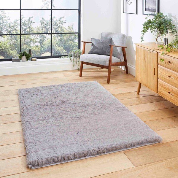 Kilimas pilkos spalvos 60x120 cm Super Teddy – Think Rugs-image-2