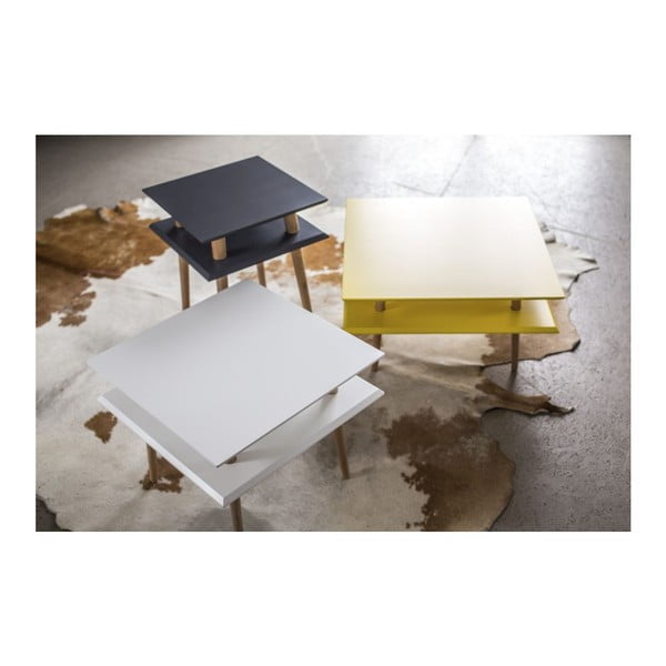 Šviesiai pilkas žurnalinis staliukas Ragaba Square, 43 x 43 cm-image-1