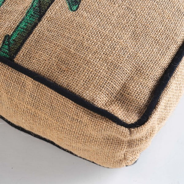 Sėdmaišis žalios spalvos/rudos spalvos Balinesia – douceur d'intérieur-image-1