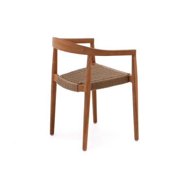 Natūralios spalvos medžio masyvo sodo kėdės 4 vnt. Ydalia – Kave Home-image-3