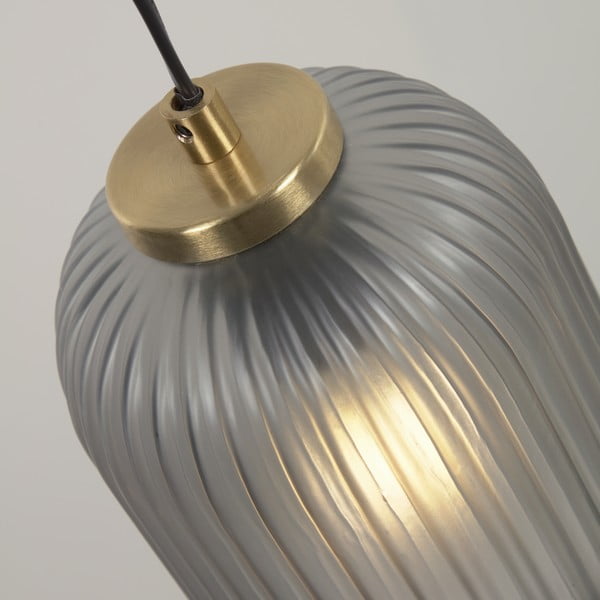 Aukso spalvos lubinis šviestuvas su stikliniu gaubtu ø 12 cm Hestia - Kave Home-image-4
