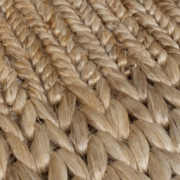 Rankų darbo iš kenafo kilimas natūralios spalvos 200x290 cm Drew Border – Flair Rugs-image-3