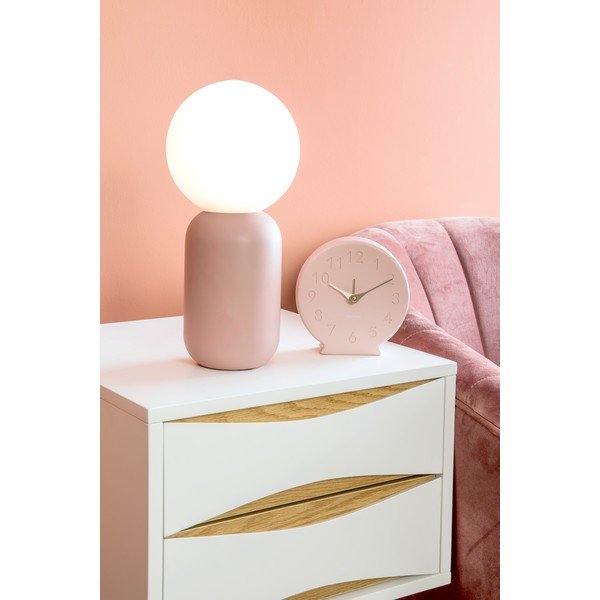 Šviesiai rožinės spalvos stalinis šviestuvas "Leitmotiv Gala", aukštis 32 cm-image-2