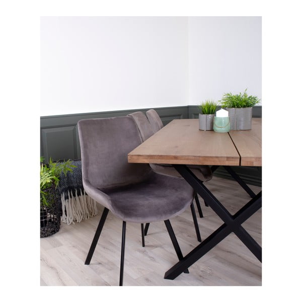 Ąžuolo medienos valgomojo stalas House Nordic Montpellier Smoked Oiled Oak, 200 x 95 cm-image-2