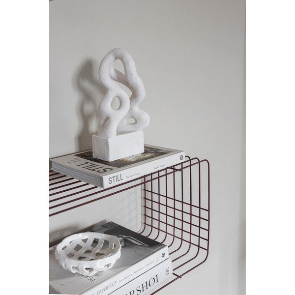 Bordo spalvos iš metalo kelių aukštų sieninė lentyna 70 cm Wire – Mette Ditmer Denmark-image-3