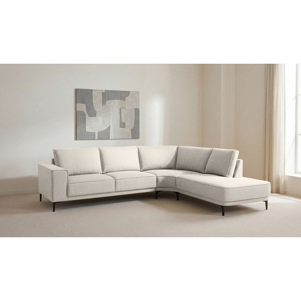 Kampinė sofa kreminės spalvos (su dešiniuoju kampu) Copenhagen – Scandic-image-4