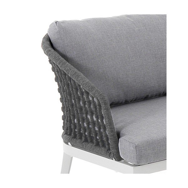 Iš aliuminio sodo poilsio baldų komplektas pilkos spalvos 5 žmonėms Afteli – Tomasucci-image-4