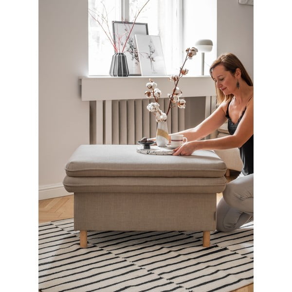 Taburetė šviesiai rudos spalvos Simon – Miuform-image-2