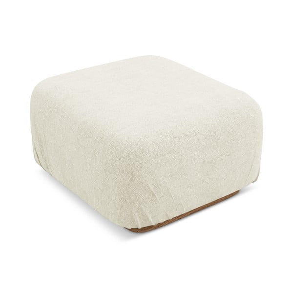 Kreminės spalvos iš boucle modulinė taburetė Ailani – Makamii-image-2