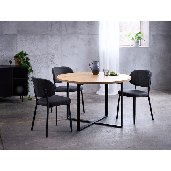 Valgomojo kėdė tamsiai pilkos spalvos Fowler – Unique Furniture-image-2