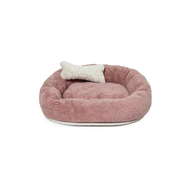Rožinis pliušinis gultas - Lydia&Co