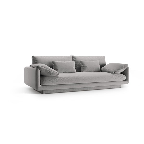 Sofa šviesiai pilkos spalvos 220 cm Torino – Micadoni Home-image-1
