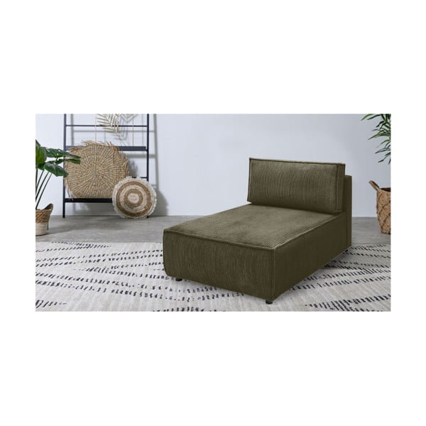 Modulinė sofa šviesiai žalios spalvos iš kordinio velveto (kintama) Nihad modular – Bobochic Paris-image-1