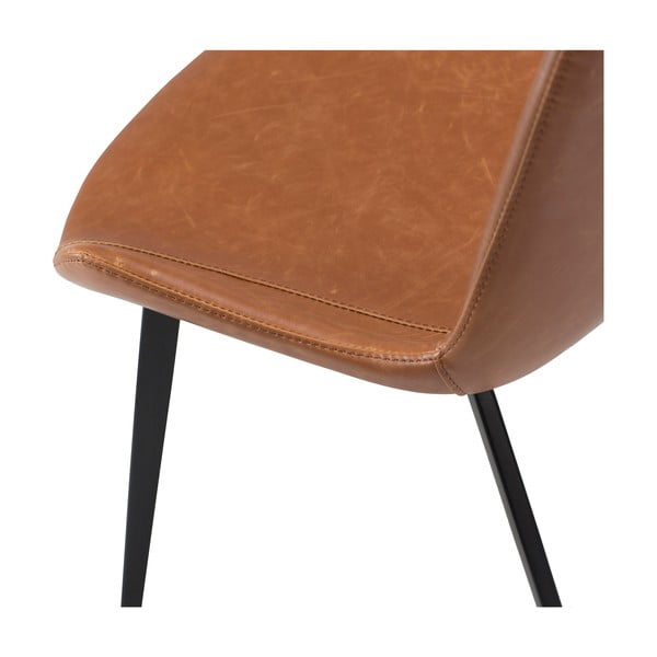 Ruda odinė valgomojo kėdė DAN-FORM Denmark Hype-image-3