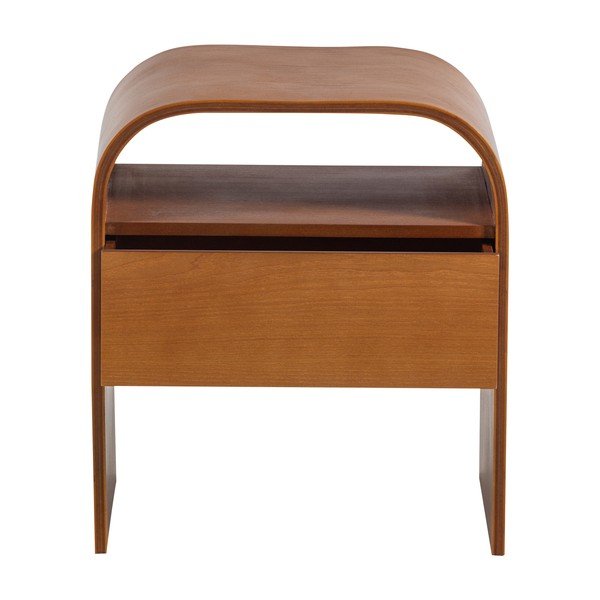 Natūralios spalvos naktinis staliukas su lentynomis Momo – WOOOD-image-4