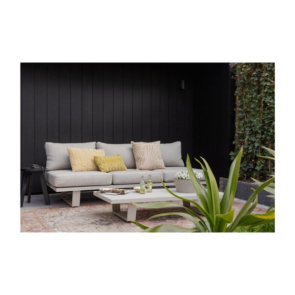 Pilkai smėlinės spalvos iš audinio sodo sofa Bear – WOOOD-image-1