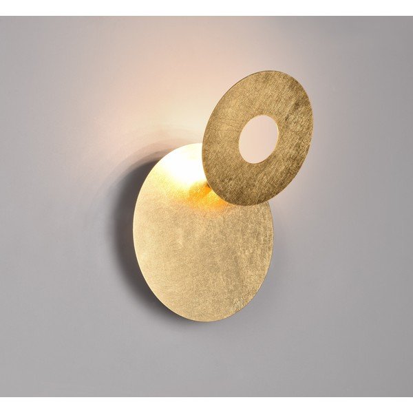 Sieninė lempa auksinės spalvos LED Leano – Trio-image-3